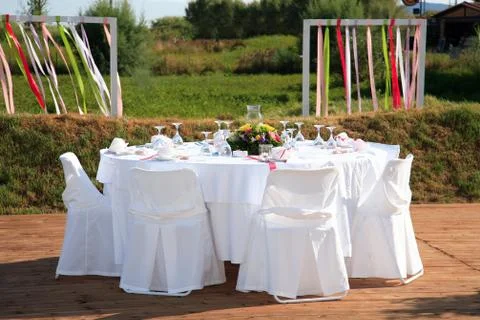 Wedding table Stock Photos