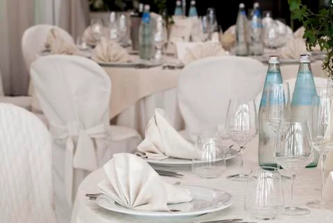 Wedding table Stock Photos