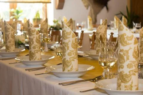 Wedding table Stock Photos