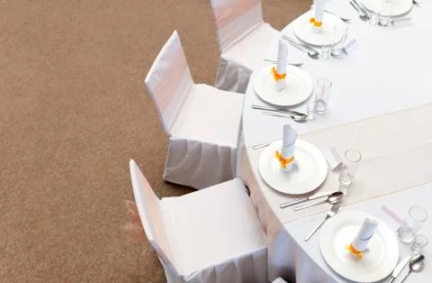 Wedding table Stock-Fotos