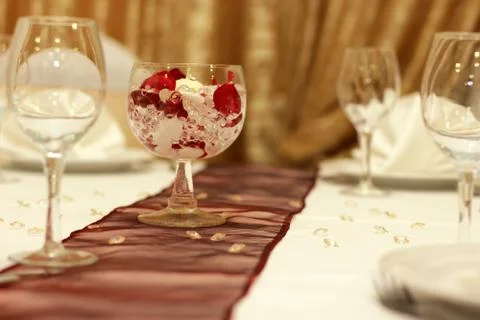 Wedding table Stock Photos