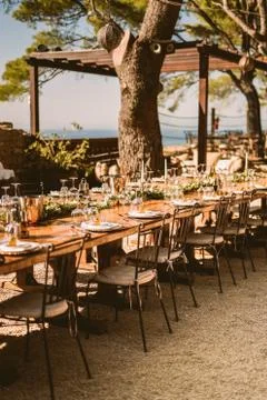 Wedding table Stock Photos