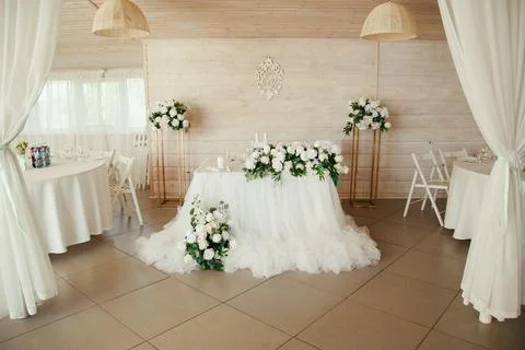 Wedding table Stock Photos