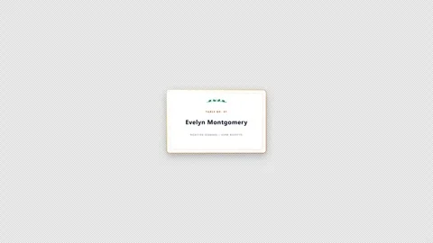 Wedding Table Seating Chart Name Card Slide-In with elegant serif type 4K Alpha Stock Footage 346357385