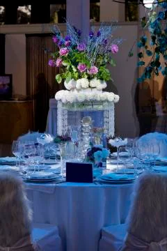 Wedding table set Stock Photos