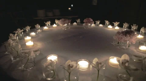 Wedding table setting Stock Footage 35900230