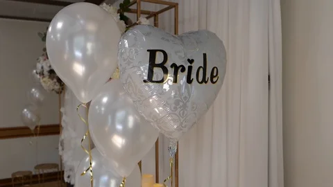 Wedding table with sweet and flowers Stock Footage 129319391