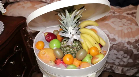 Wedding table with treats Stock Footage 68906751