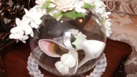 Wedding table with treats Stock Footage 68906758