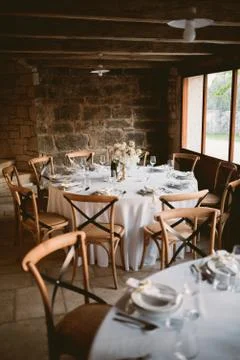 Wedding tables Stock Photos