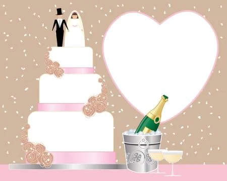 Wedding tea Stock Illustration