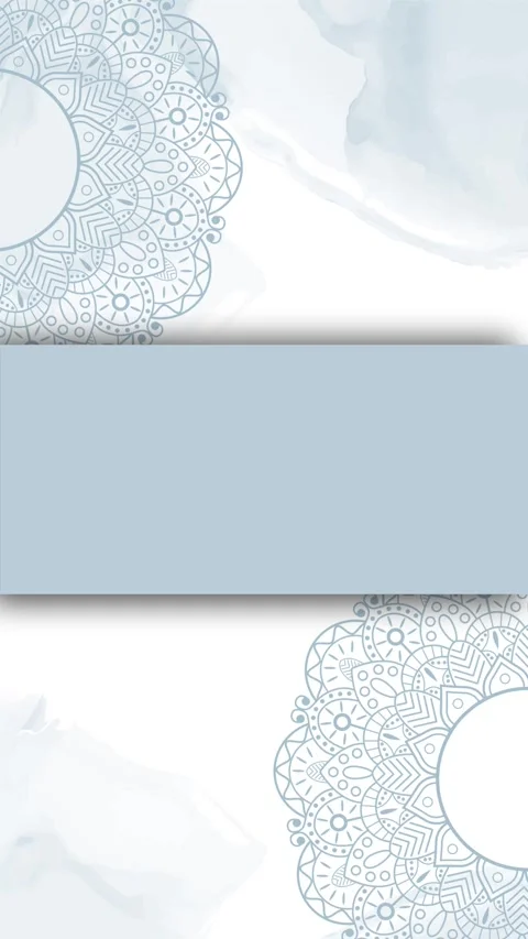 Wedding Template with Mandala Ornament Template Stock Footage 292896848