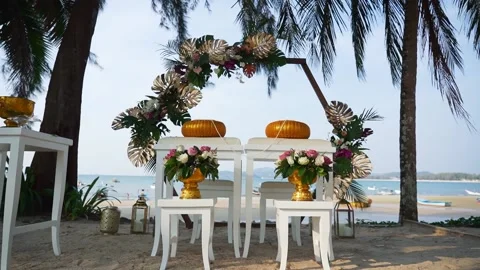 Wedding Thai ceremony Stock Footage 156339549