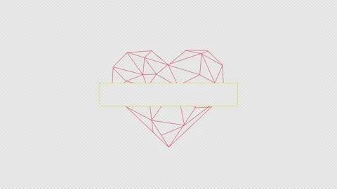 Wedding titles with copy space for text heart shape decoration Text Frame W.. Stock Footage 236831250