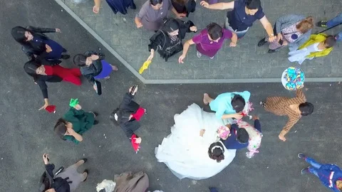 Wedding Top View Stock Footage 107898314