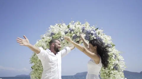 Wedding on the tropic island Video stock 60784281