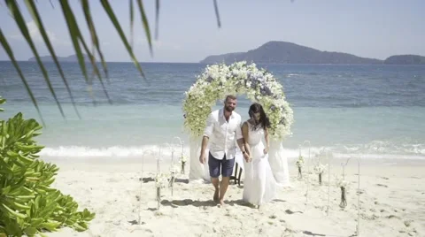 Wedding on the tropic island Video stock 60784364