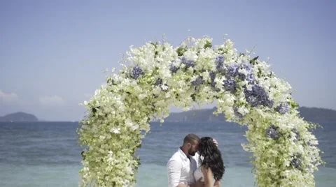 Wedding on the tropic island Stock Footage 60795177