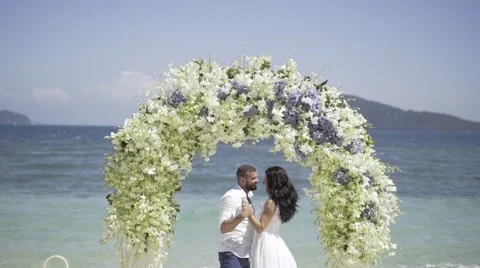 Wedding on the tropic island Video stock 60795178