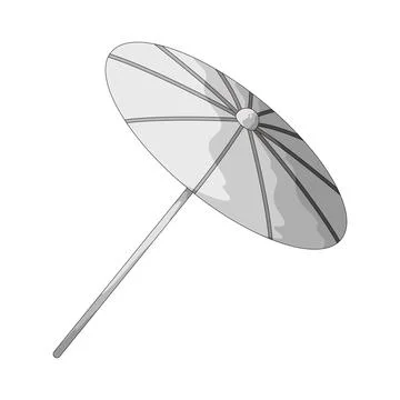 Wedding umbrella illustration Stock Illustration