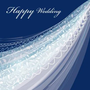 Wedding veil Stock Illustration
