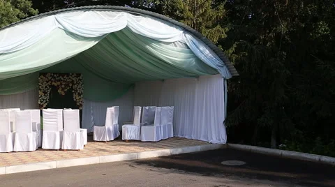 Wedding venue Stock Footage 52093930
