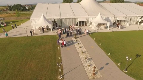 Wedding venue Stock Footage 87083863