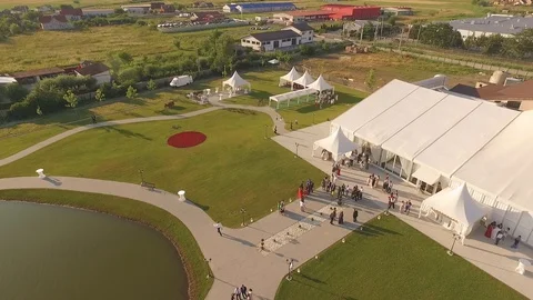 Wedding venue Stock Footage 87084285