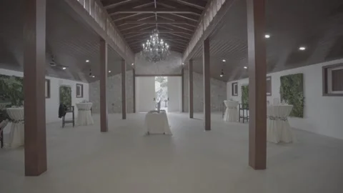 Wedding Venue Pan Up Stock Footage 171944845
