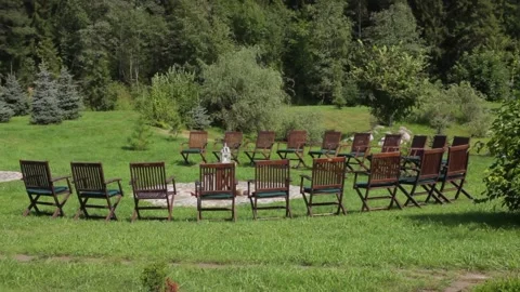 Wedding venue without guests Stock Footage 163567846