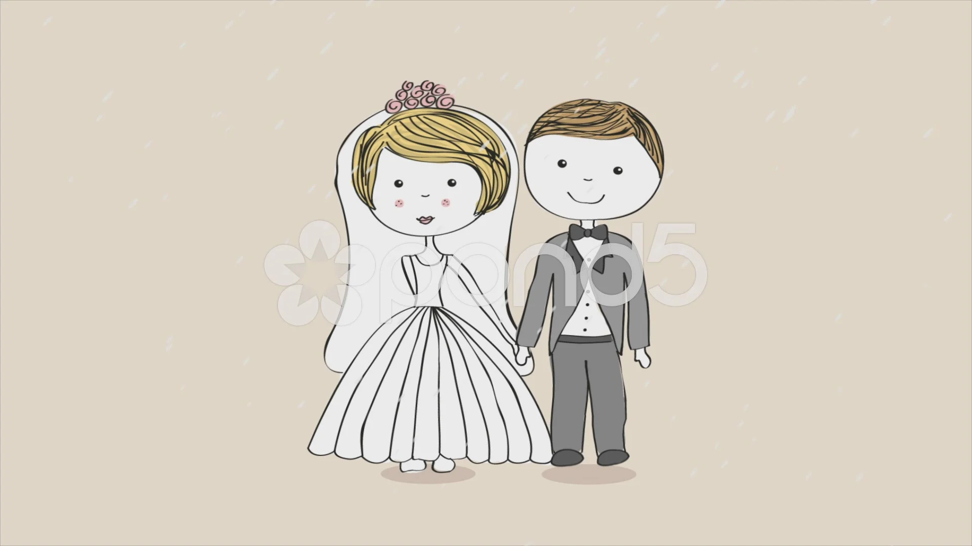 Wedding Animation Stock Video Footage | Royalty Free Wedding Animation  Videos | Pond5