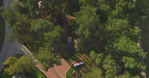 Wedding video from the drone Stock Footage 86846513