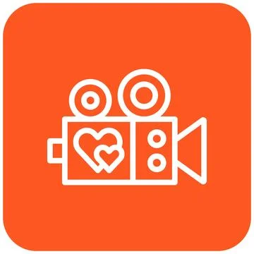 Wedding video Vector Icon Design Illustration Stock Illustration