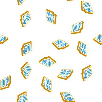 Wedding vow isometric icon seamless pattern 스톡 일러스트
