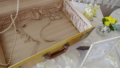 Wedding Welcome Table Vídeo Stock 103113016