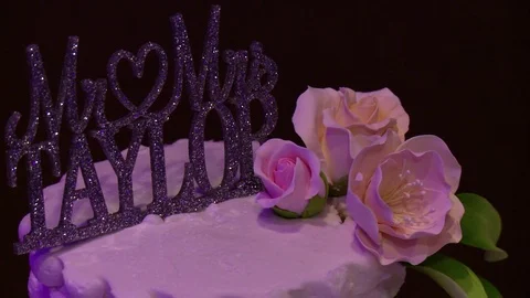 Wedding welcome table with sign. Stock-Footage 75330992