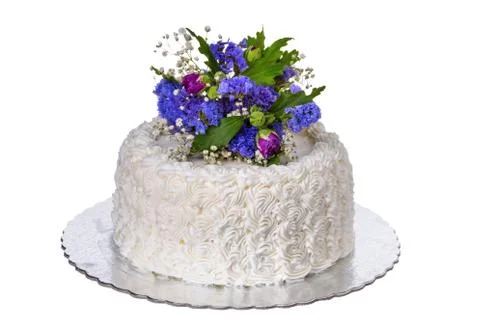 Wedding white cake. Foto stock