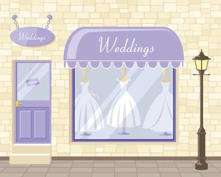 Wedding window Illustrazione stock