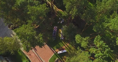 Wedding in the woods Stock Footage 71408344