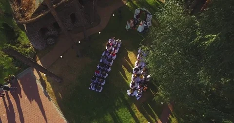 Wedding in the woods Stock Footage 71408645