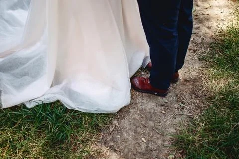 Wedding in the woods Stock Photos