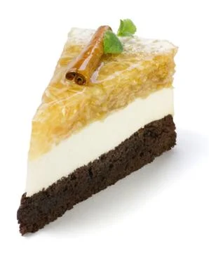 Wedge of an apple cake Foto stock