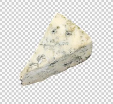 A wedge of full fat soft blue cheese Stock Photos