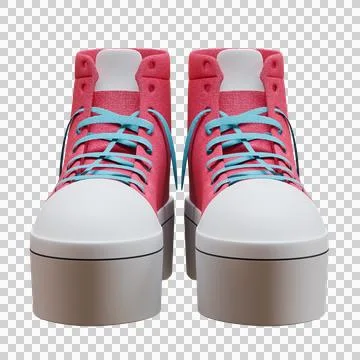 Wedge Sneaker Front View Ilustración de archivo