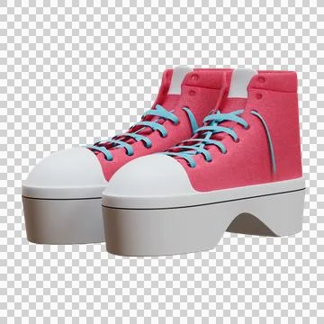 Wedge Sneaker Side View Ilustración de archivo