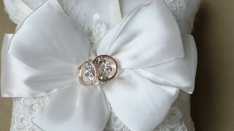 The weding rings Stock Footage 104239349