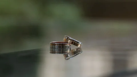 The weding rings Stock Footage 104423464