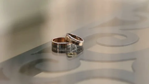 The weding rings Video stock 104489652