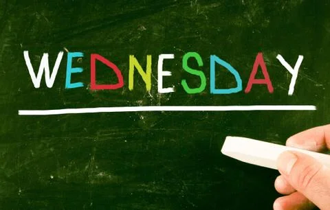 Wednesday concept Stock Illustration