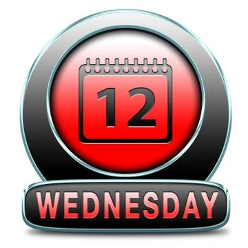 Wednesday Stock Illustration